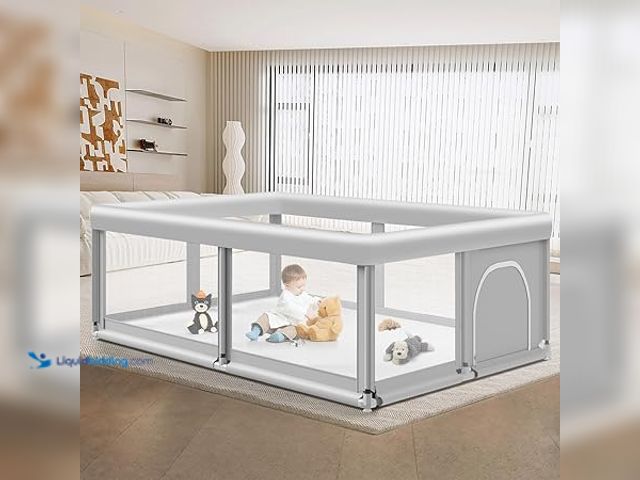 Lot 49-5438138 - Large Baby Playpen for Babies and Toddlers, Playpen 74×50, Large Baby Play Yards Indoor & Outdoor, S...