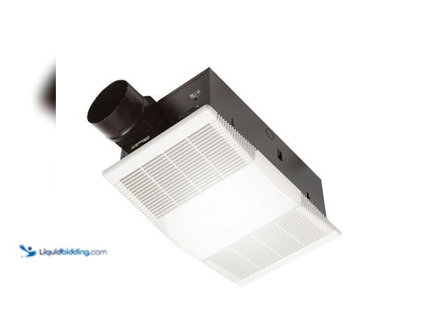 Lot 49-5453439 - Broan-NuTone 80 CFM Ceiling Bathroom Exhaust Fan with Light and 1300-Watt Heater. [Model # 765H80L] ...