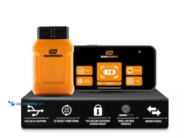 Lot 49-3614809 - GEARWRENCH OBD2 Professional Bi-Directional Bluetooth Diagnostic Tester with GWSMART App and Free Li...