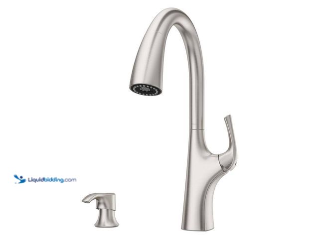Lot 49-5440079 - Pfister
Ladera Single-Handle Pull Down Sprayer Kitchen Faucet with Soap Dispenser in Spot Defense S...