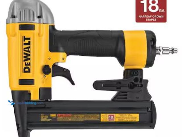 Lot 49-1517119 - DEWALT
Pneumatic 18-Gauge 1/4 in. Crown Corded Stapler, Model # DWFP1838, Slightly used  Ref#AHD-PA...