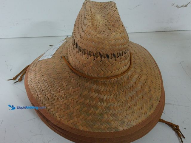 Lot 49-1568685 - Lot of (4) Gold Coast Sunwear Wide Brim Straw Hat For Sun Protection, Unused  Ref#SBS0114