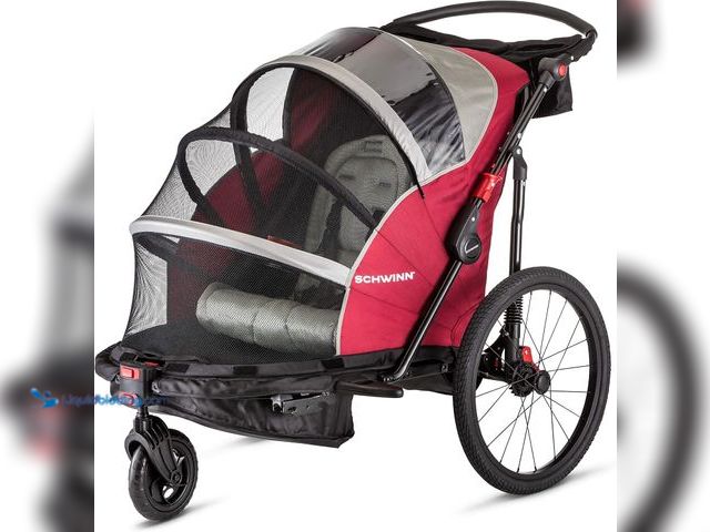 Lot 49-3514409 - Schwinn Joyrider Double Bicycle Trailer. [ASIN: B0142TIP88 Unused