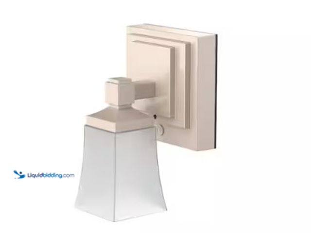 Lot 49-2004111 - Lot of (2) Westek 5 in. Satin Gold Single LED Downlight Vanity Sconce Light with Remote (1-Pack), Mo...