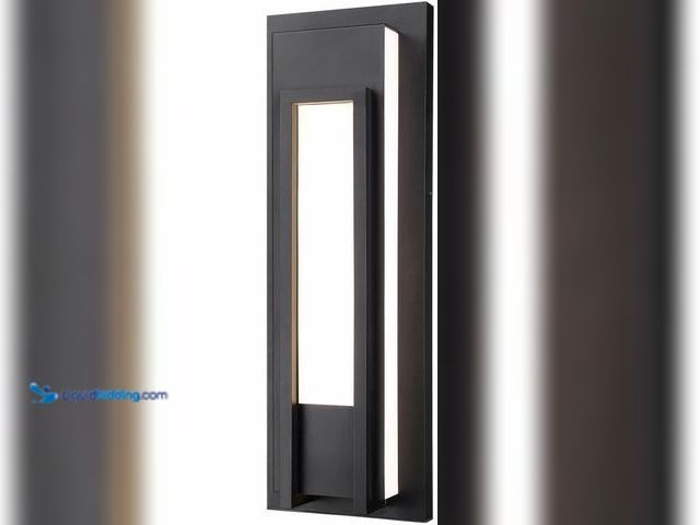 Lot 49-11029 - 1 New Keaton  BOBTMVJRR3 Z-Lite  Z-Lite 520B-BK-LED Keaton Outdoor Wall Sconce, 1-Light 23 Watts, Bl...