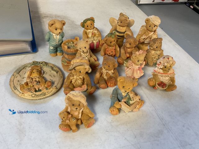Lot 49-1505543 - COLLECTIBLE LOT OF 15 CHERISHED TEDDIES HAND NUMBERED PORCELAIN FIGURINES NO ORIGINAL BOXES INCLUDIN...