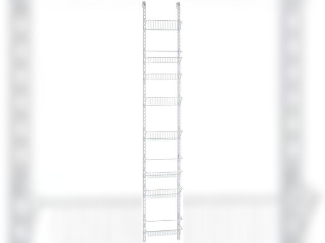 Lot 49-5435874 - ClosetMaid Adjustable Organizer Rack with Baskets Wall or Over Door Mount, for Kitchen, Pantry, Util...