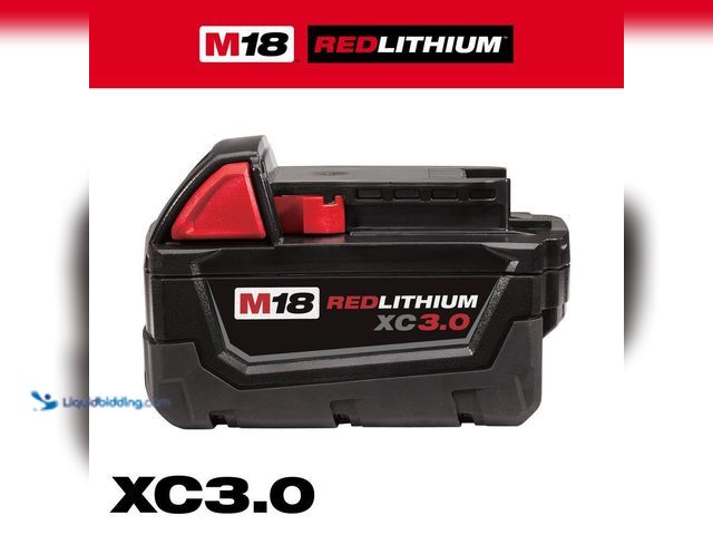 Lot 49-5435533 - Milwaukee
M18 18-Volt Lithium-Ion XC Extended Capacity Battery Pack 3.0Ah Unused