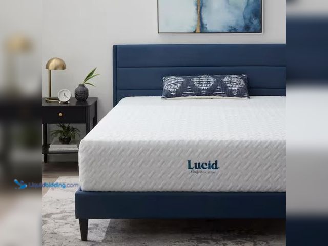 Lot 49-2005557 - Lucid Comfort Collection Sure Cool 14in. Medium Gel Memory Foam Tight Top Twin XL Mattress, Model # ...