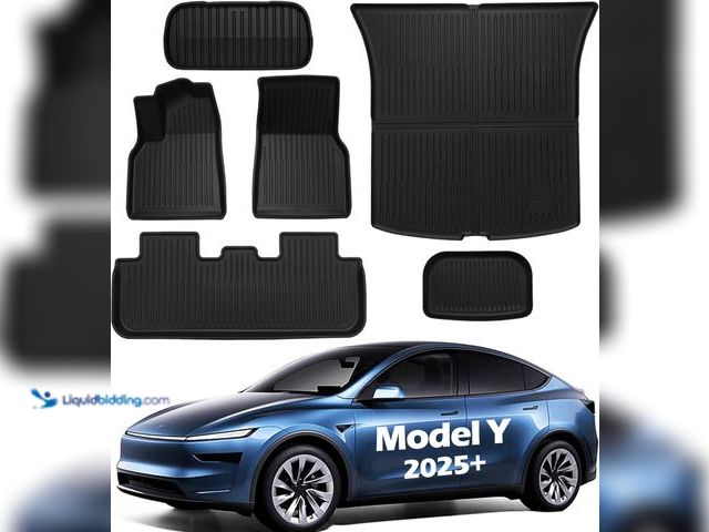 Lot 49-5435420 - Model Y Juniper Car Floor Mats 2025 New Tesla Y All Weather Cargo Liners Waterproof Carpet Protector...