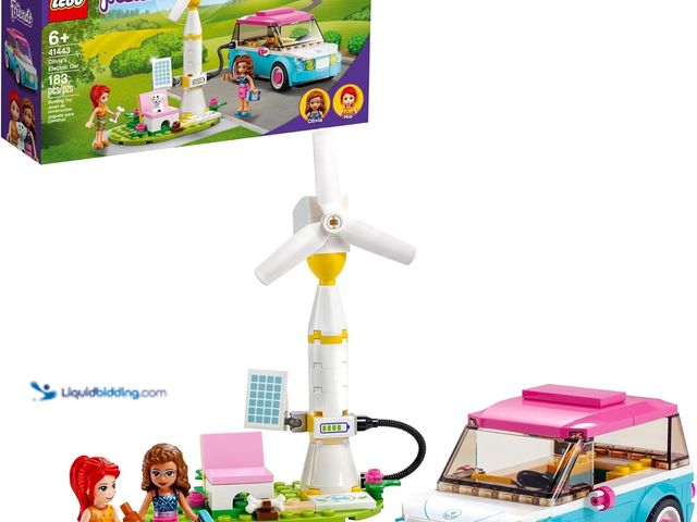Lot 49-5445313 - LEGO Friends Olivia's Electric Car Toy 41443 Vehicle for Girls, Boys and Kids 6 Plus Years Old, with...
