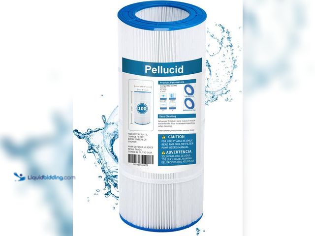 Lot 49-5556004 - Pellucid CC100 Pool Filter Cartridge Compatible with Clean and Clear 100 | CCRP100, Pleatco PAP100, ...