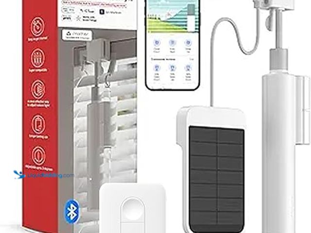 Lot 49-3528689 - SwitchBot Blind Tilt Motorized Blinds with Remote, Automatic Blind Opener and Closer, Solar Powered,...