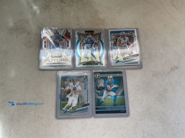 Lot 49-5467381 - Other LOT OF 5 DETROIT LIONS SUPERSTR ROOKIE AND FIRST YEAR CARDS INCLUDING SAM LAPORTA, DAVID MONTG...