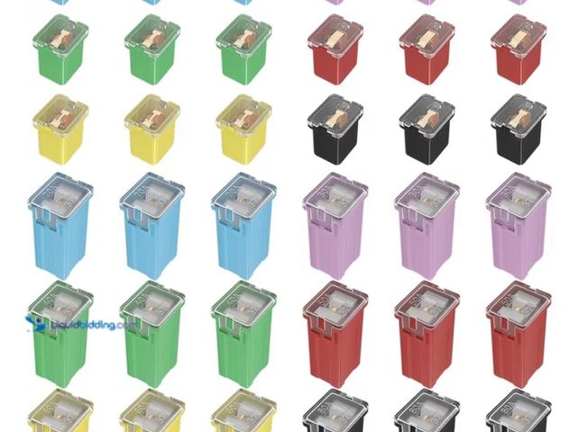 Lot 49-1831427 - 36pcs Jcase Fuse Automotive Tall/Standard And Low Profile Jcase Box Shaped Fuses Assortment Kit (20A...