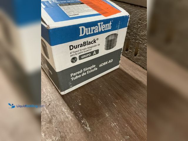 Lot 49-3539404 - DuraVent
DuraBlack Stove Pipe 6in. Diameter Stovetop Adapter Unused
