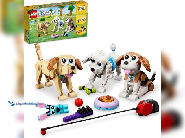 Lot 49-5445521 - LEGO Creator 3 in 1 Adorable Dogs Building Toys - Pretend Play Toys for Girls & Boys, Ages 7+ Years ...