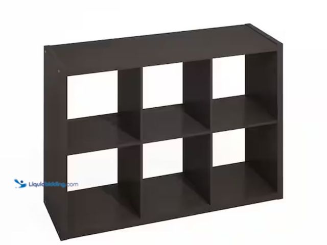 Lot 49-2000957 - Furinno HERMITE 6-Shelf Black Oak Pantry Shelf, Model # RLNNLU22005BKO, Unused, Has attachments, Fac...