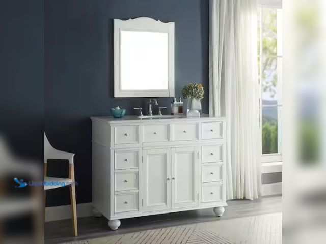 Lot 49-5580801 - Home Decorators Collection
Hampton Harbor 44 in. W x 22 in. D x 35 in. H Single Sink Freestanding B...