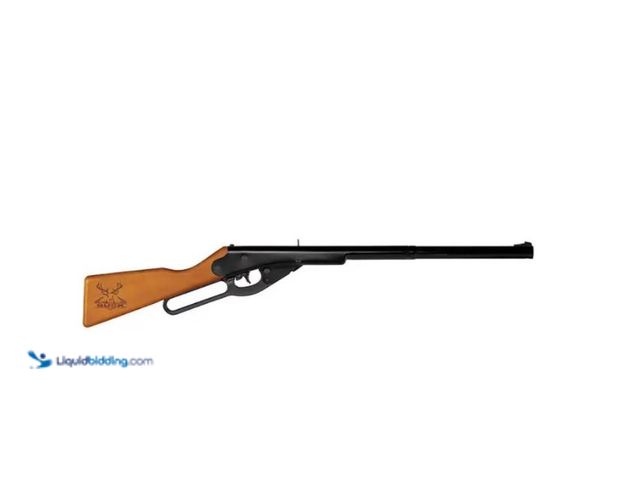 Lot 49-5551927 - Daisy Outdoor Products Buck BB Youth Lever Action Air long gun, 177 Cal, BB, Wood Stock Blue Barrel,...
