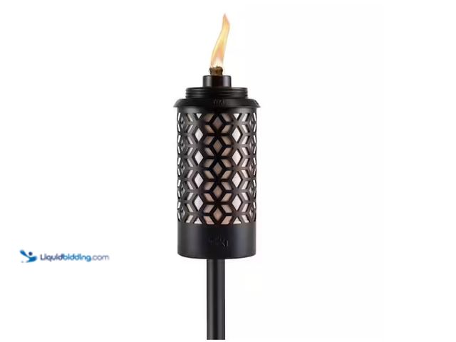 Lot 49-1571072 - Lot of (4) TIKI Merry Metal Outdoor Torch, Model # 1124086, Unused  Ref#HDPA0115