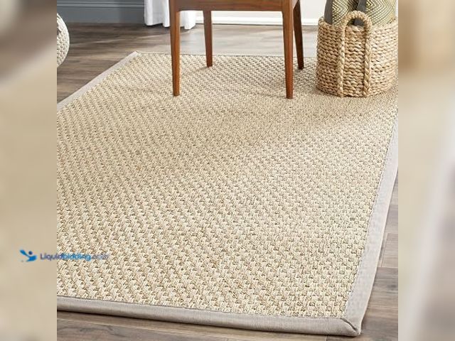 Lot 49-2022988 - SAFAVIEH Natural Fiber Accent Rug 3x5 Textured, Natural & Grey NF114P, Model # B00MZFCEAC, MSRP $53....