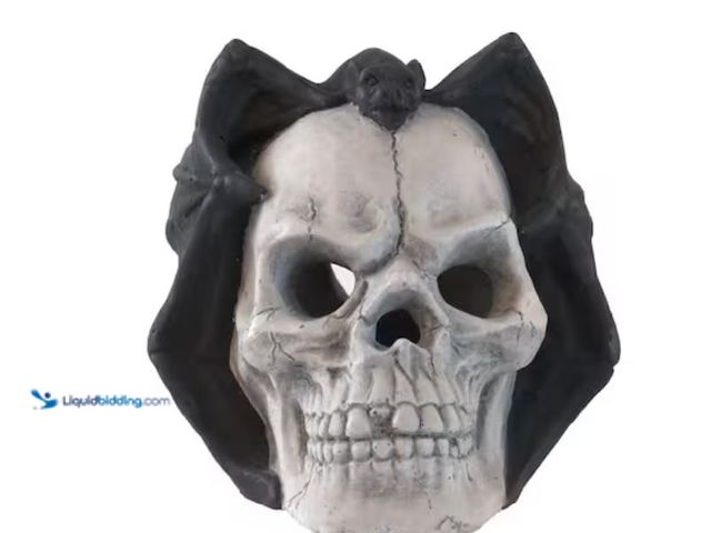 Lot 49-2006252 - Modern Halloween Decor Demon Skull, for Outdoor Fireplace, Fire Pit, and Indoor Parties Decorative, ...