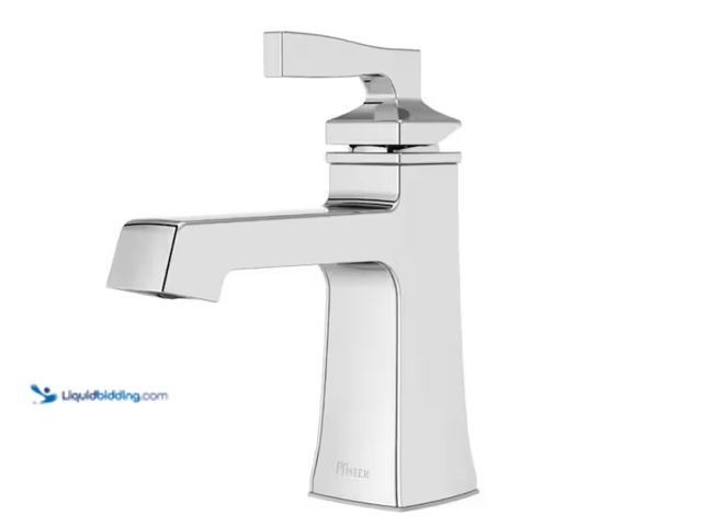 Lot 49-1622389 - Pfister Holliston Single Handle Single Hole Bathroom Faucet with Deck plate and Drain Kit Included i...