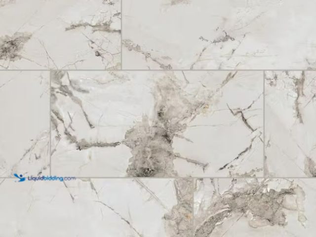 Lot 49-5476281 - Daltile Renner Marble Ash 24 in. x 48 in. Polished Porcelain Floor and Wall Tile (15.5 sq. ft. /case...