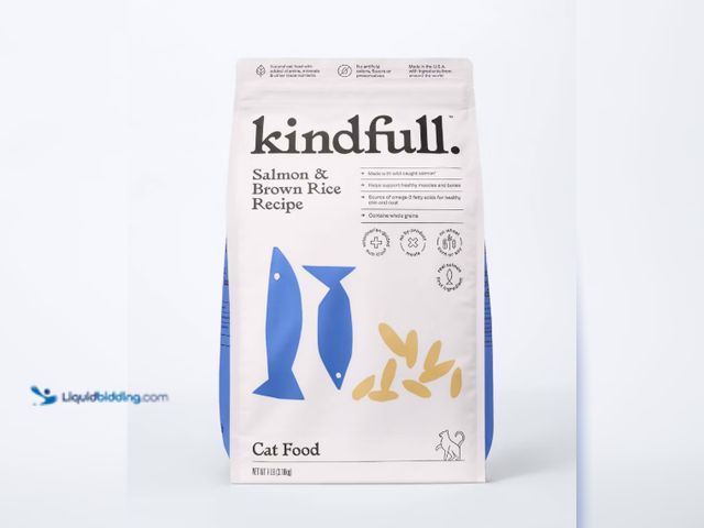 Lot 49-5545470 - Salmon and Brown Rice Recipe Flavor Dry Cat Food - Kindfull™ 7lbs, Unused, Expires October 2026