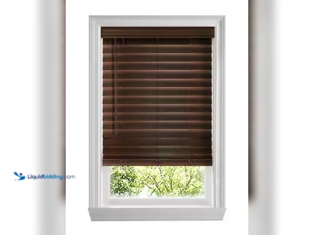 Lot 49-1550345 - 31 in. W x 48 in. L (Actual Size 30.5 in. W x 48 in. L) Home Decorators Collection Espresso Cordless...