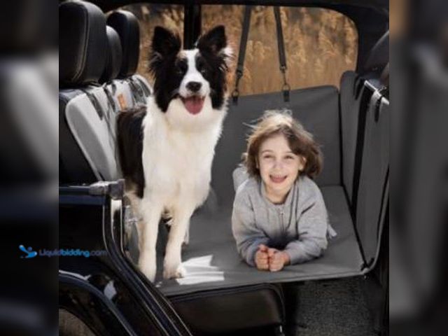 Lot 49-1517469 - NEW BEARCOVER Heavy Duty Waterproof Backseat Cover for Dogs in Car/SUV/Truck, Model # 286158033901, ...