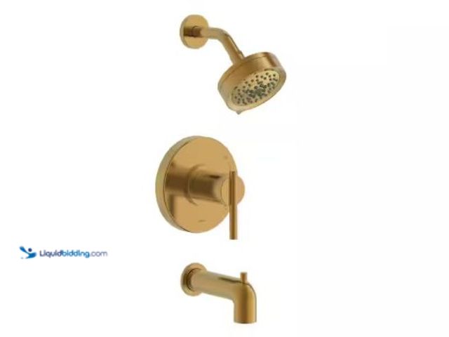 Lot 49-2025279 - Gerber Parma Single Handle 5-Spray Tub and Shower Faucet 1.75 GPM in Brushed Bronze Treysta Cartridg...