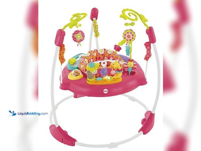 Lot 49-1516892 - Fisher-Price Baby Bouncer Pink Petals Jumperoo Activity Center with Music and Lights, Unisex, model ...