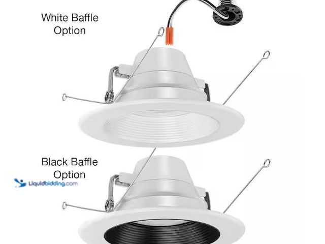 Lot 49-3566825 - 6 in. 30 Lighting Options Integrated LED Recessed Light Trim Adjustable CCT New Construction Remodel...