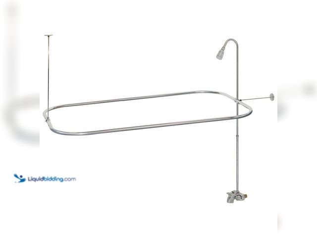 Lot 49-5414640 - 2-Handle Claw Foot Freestanding Tub Faucet Unit in Chrome Model # 11123 unused