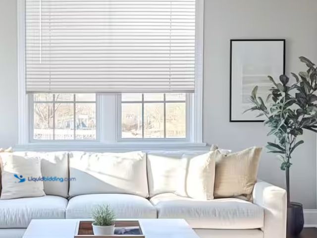 Lot 49-1567341 - Lot of (2) Chicology White Cordless Room Darkening Vinyl Mini Blind with 1 in. - 36 in. W x 36 in. L...