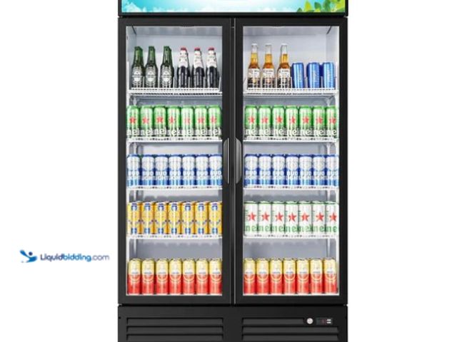 Lot 49-1538111 - BODEGAcooler Commercial Refrigerator 2 Glass Doors Display Refrigerator Merchandiser 35.4 Cu. Ft, Mo...
