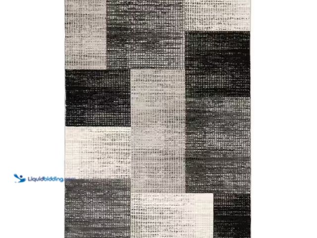 Lot 49-1578218 - Home Decorators Collection Paramount Gray 7 ft. x 10 ft. Geometric Area Rug, Medium pile great for h...