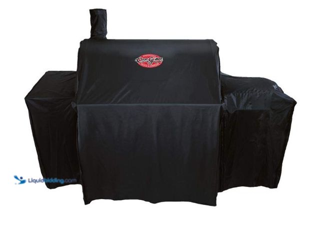 Lot 49-5543137 - Grill Cover, 66 in W, 26.2 in D, 49.3 in H, Polyester, Black. Model #B07G4D59LZ. Unused
