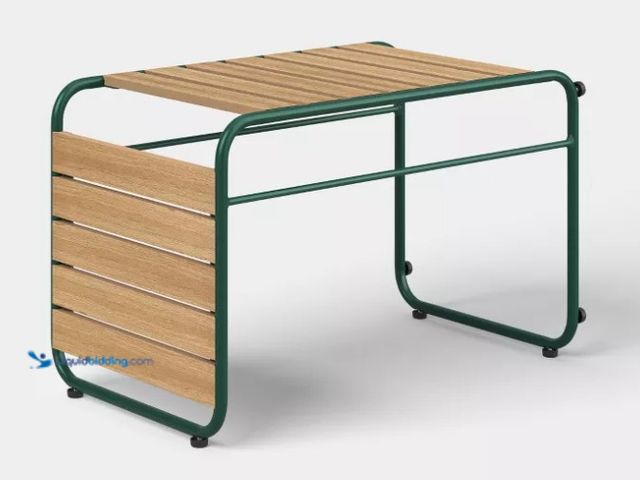 Lot 49-5552103 - Rectangular Casual Accent Patio End Table Green - Room Essentials™. Unused