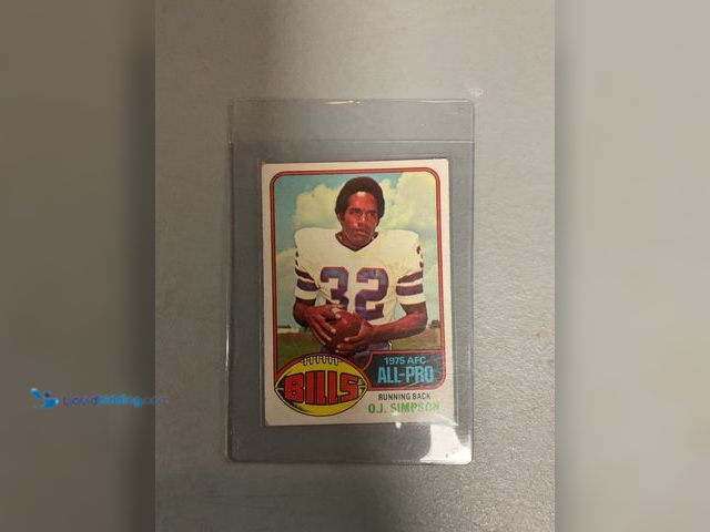 Lot 49-1830569 - COLLECTIBLE AMAZING 1976 TOPPS O.J. SIMPSON FOOTBALL ALL PRO CARD BUFFALO BILLS AMAZING CARD FOR ANY...