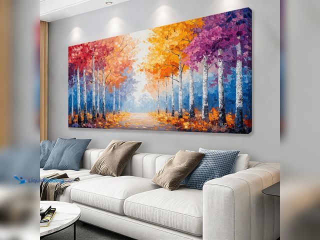 Lot 49-5545080 - Canvas Art Wall Decor Modern Wall Art Pictures For Living Room Colorful Botanical Wall Art Artwork F...