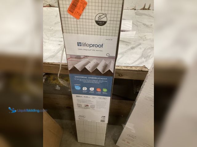 Lot 49-5551478 - Lifeproof 100 sq. ft. 3.9 ft. x 25.7 ft. x 0.059 in. Universal Underlayment for QuicTile, Vinyl Plan...