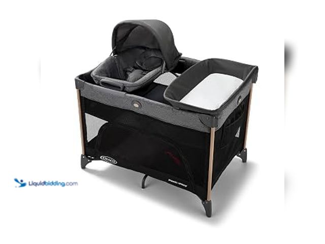 Lot 49-2025708 - Graco Close2Baby Pack 'n Play Playard, Milan, 6 Modes: Canopy, Portable, & Full-Size Infant Bassinet...