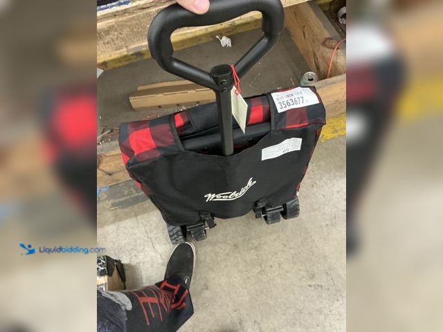 Lot 49-3563677 - Buffalo Check Collapsible Wagon Red/Black New