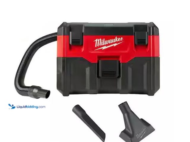 Lot 49-1568680 - Milwaukee M18 18-Volt 2 Gal. Lithium-Ion Cordless Wet/Dry Vacuum (Vacuum-Only) Model # 0880-20, Used...