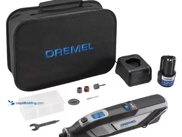 Lot 49-2025092 - Dremel 8240 12V Li-Ion 2-Amp Variable Speed Cordless Rotary Tool Kit with Battery, Charger, 5-Access...