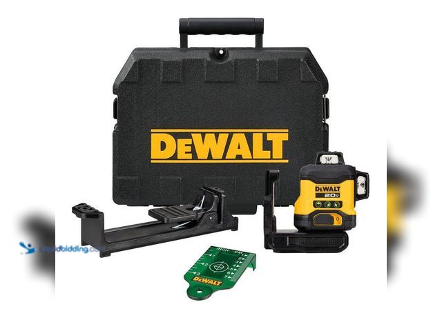 Lot 49-5453416 - DEWALT 20V 3-Beam 360-Degree 3-Plane Laser Level (Tool Only)[Model # DCLE34031B] Used