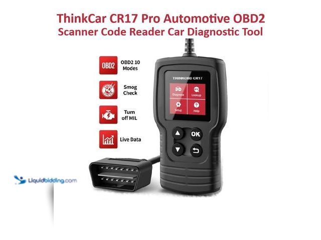 Lot 49-5492819 - ThinkCar CR17 Pro Automotive OBD2 Scanner Code Reader Car Diagnostic Tool - NEW - ThinkCar CR17 is a...